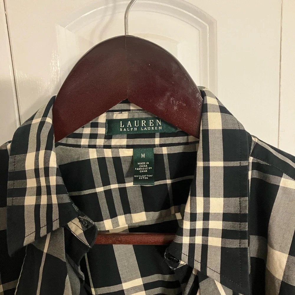 Ralph Lauren plaid women’s Shirt with ruffles - Picture 4 of 8